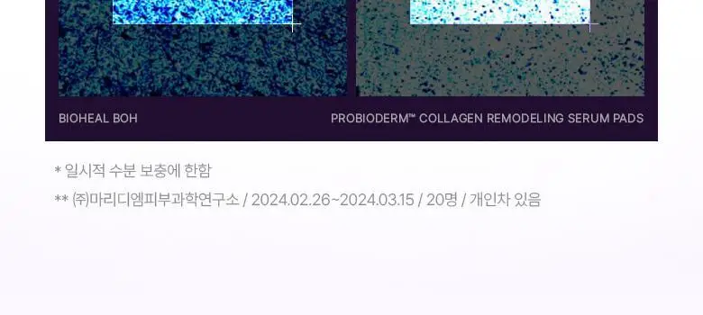 [모공고민|닦팩토듀얼] 바이오힐보 프로바이오덤 콜라겐 리모델링 세럼 패드 70매 상세페이지 20